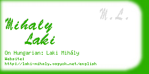 mihaly laki business card